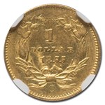 1855-O $1.00 Indian Head Gold MS-61 NGC