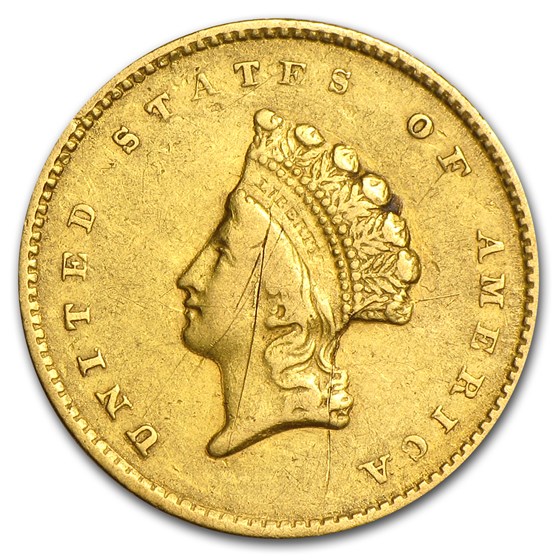 1855-O $1 Indian Head Gold XF Details 1855-O $1 Indian Head Gold XF Details