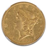 1855-O $20 Liberty Gold Double Eagle AU-58 NGC