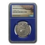 1855-O Liberty Seated Half Dollar Det. SS-Republic Shipwreck NGC