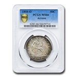 1855-O Liberty Seated Half Dollar MS-66 PCGS (Arrows)