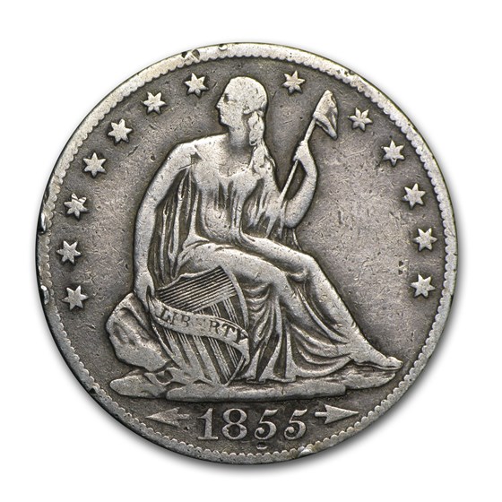 1855-O Liberty Seated Half Dollar VF 1855-O Liberty Seated Half Dollar VF