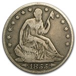 1855-O Liberty Seated Half Dollar w/Arrows Fine