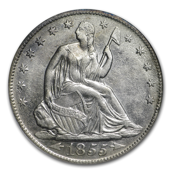 1855-O Liberty Seated Half NGC (SS-Republic, Book display) 1855-O Liberty Seated Half NGC (SS-Republic, Book display)