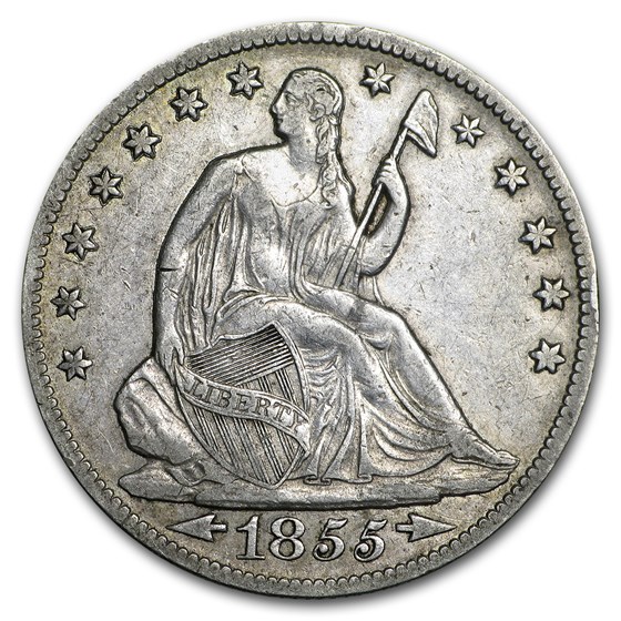 1855-O Liberty Seated Half w/Arrows XF 1855-O Liberty Seated Half w/Arrows XF