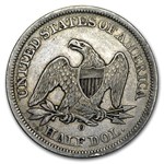 1855-O Liberty Seated Half w/Arrows XF