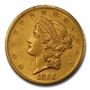1855-S $20 Liberty Gold Double Eagle AU-58 PCGS