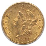 1855-S $20 Liberty Gold Double Eagle AU-58 PCGS