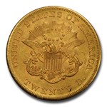 1855-S $20 Liberty Gold Double Eagle AU-58 PCGS