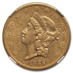 1855-S $20 Liberty Gold Double Eagle XF-45 NGC