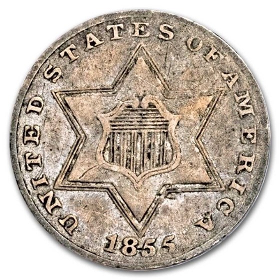 1855 Three Cent Silver VF 1855 Three Cent Silver VF