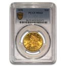 1856 $10 Liberty Gold Eagle MS-64 PCGS