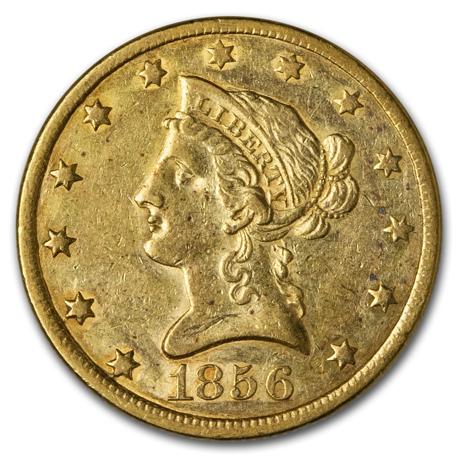 1856 $10 Liberty Gold Eagle XF