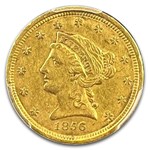 1856 $2.50 Liberty Gold Quarter Eagle AU-50 PCGS