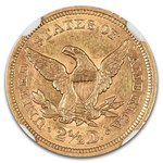 1856 $2.50 Liberty Gold Quarter Eagle AU-53 NGC