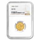 1856 $2.50 Liberty Gold Quarter Eagle AU-55 NGC