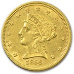 1856 $2.50 Liberty Gold Quarter Eagle AU