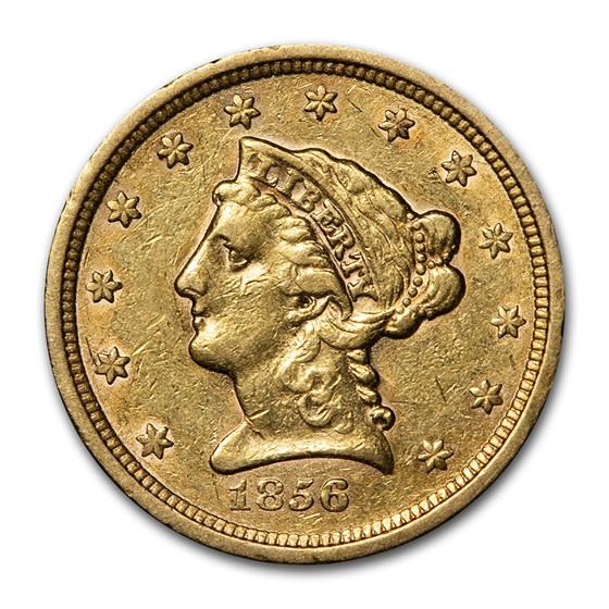1856 $2.50 Liberty Gold Quarter Eagle XF 1856 $2.50 Liberty Gold Quarter Eagle XF