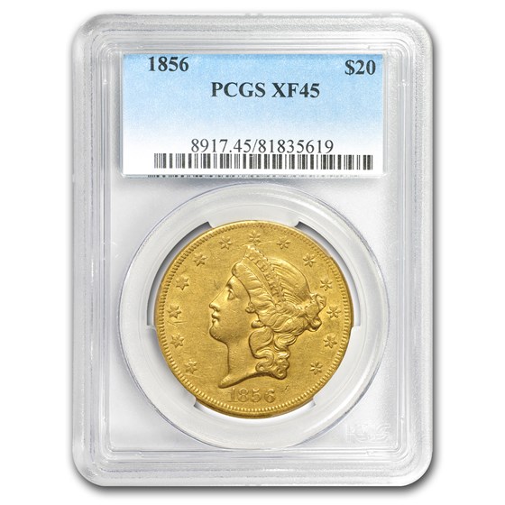 1856 $20 Liberty Gold Double Eagle XF-45 PCGS 1856 $20 Liberty Gold Double Eagle XF-45 PCGS