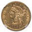 1856 $5 Liberty Gold Half Eagle AU-58 NGC