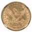 1856 $5 Liberty Gold Half Eagle AU-58 NGC