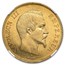 1856-A France Gold 100 Francs Napoleon III AU-58 NGC