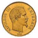 1856-A France Gold 100 Francs Napoleon III MS-63 NGC