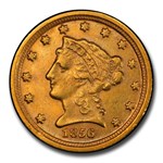 1856-D $2.50 Liberty Gold Quarter Eagle AU-53 PCGS