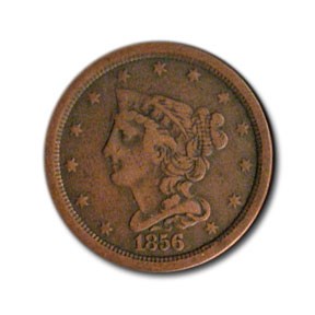1856 Half Cent VF 1856 Half Cent VF