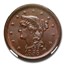 1856 Large Cent MS-66 NGC (Brown, Slanted 5)