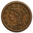 1856 Large Cent Slanted 5 VF