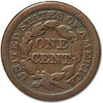 1856 Large Cent Upright 5 Fine