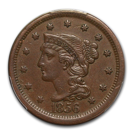 1856 Large Cent XF-45 PCGS (Slanted 5) 1856 Large Cent XF-45 PCGS (Slanted 5)