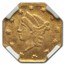 1856 Liberty Octagonal 25 Cent Gold MS-65 NGC (BG-111)