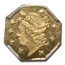 1856 Liberty Octagonal 25 Cent Gold MS-67 NGC (PL, BG-107)