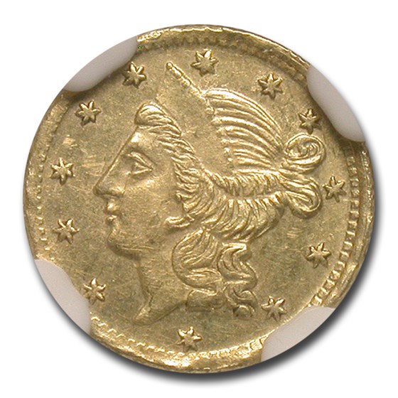 Buy 1856 Liberty Round 50 Cent Gold MS61 NGC (BG434) APMEX