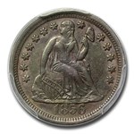 1856 Liberty Seated Dime AU-53 PCGS (Large Date)