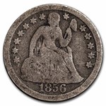 1856 Liberty Seated Dime Large Date VG