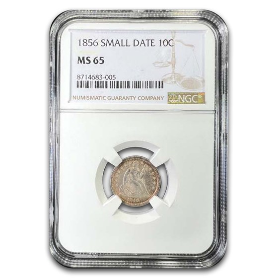 1856 Liberty Seated Dime MS-65 NGC (Small Date)
