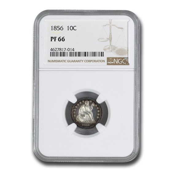 1856 Liberty Seated Dime PF-66 NGC 1856 Liberty Seated Dime PF-66 NGC
