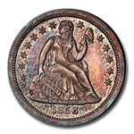 1856 Liberty Seated Dime PR-65 PCGS (Small Date)