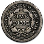 1856 Liberty Seated Dime Small Date Fine