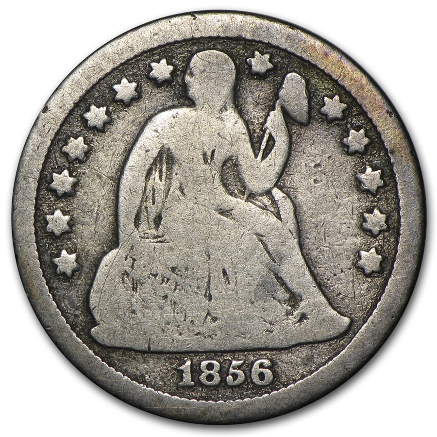 1856 Liberty Seated Dime Small Date VG