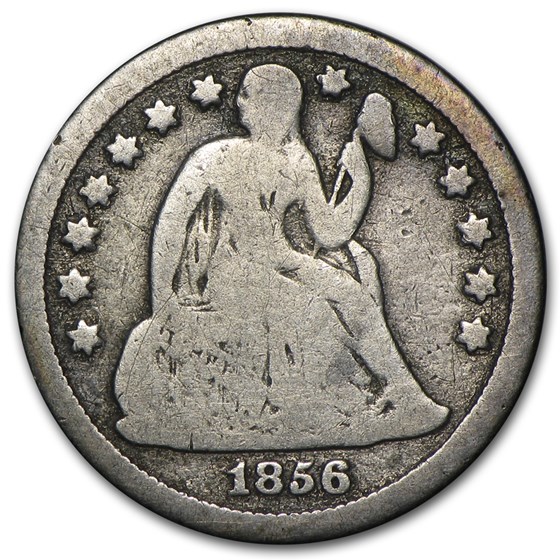 1856 Liberty Seated Dime Small Date VG 1856 Liberty Seated Dime Small Date VG