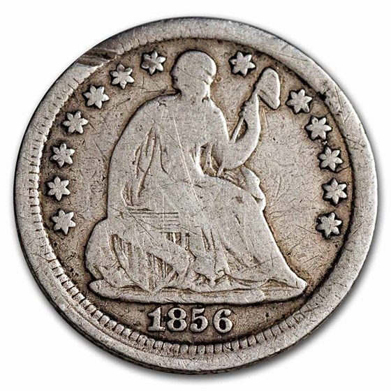 1856 Liberty Seated Half Dime VG 1856 Liberty Seated Half Dime VG