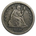 1856 Liberty Seated Quarter Fine