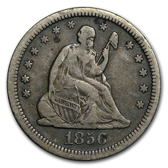 1856 Liberty Seated Quarter Fine 1856 Liberty Seated Quarter Fine
