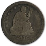 1856 Liberty Seated Quarter Good