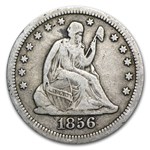 1856 Liberty Seated Quarter VF