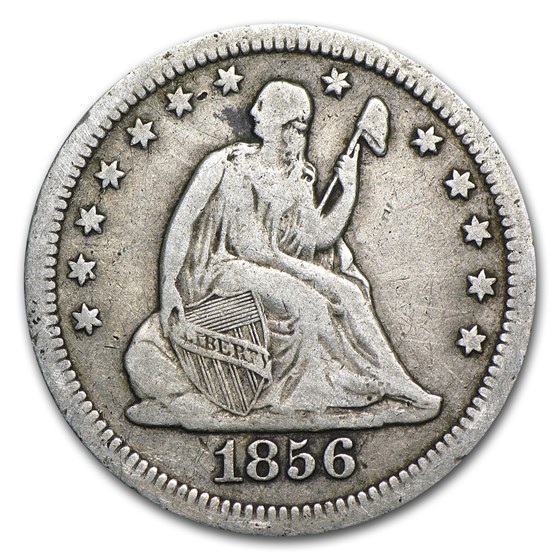 1856 Liberty Seated Quarter VF 1856 Liberty Seated Quarter VF